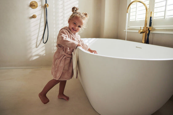 BADEMANTEL FROTTEE 3-4 JAHRE MIFFY JACQUARD | WILD ROSE