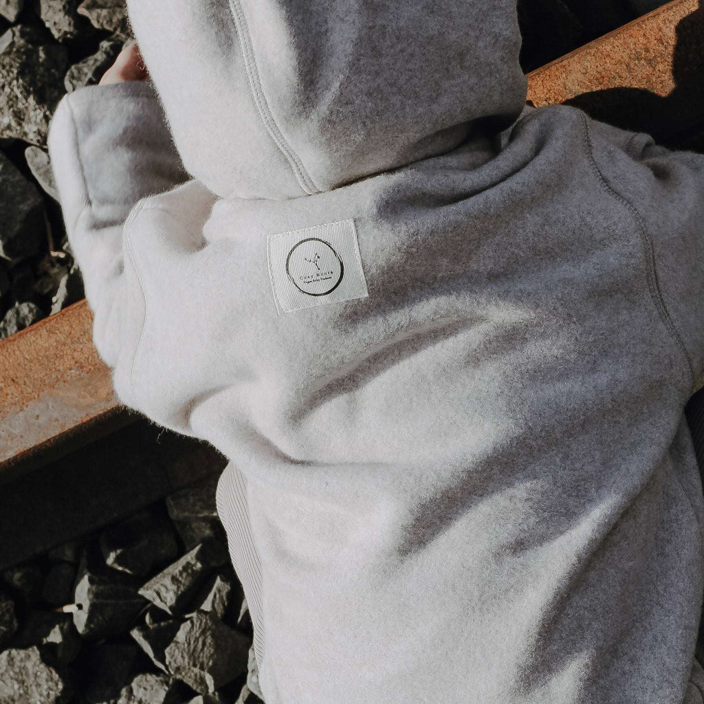 FLEECE JACKE | TAUPE MELANGE