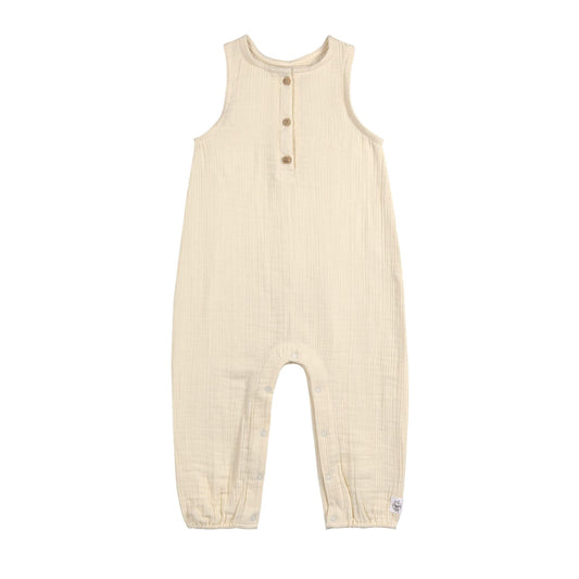 MUSSELIN JUMPSUIT | HELLGELB