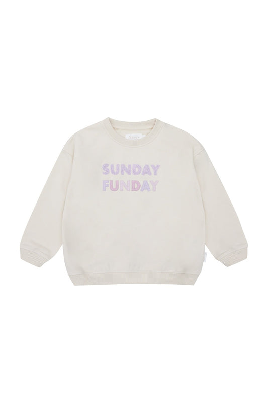 OVERSIZED SWEATSHIRT | SUNDAY FUNDAY LAVENDER